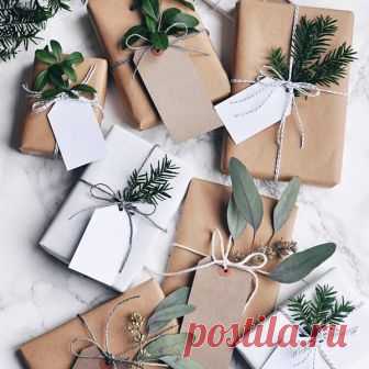 DIY красивая упаковка подарков. 15 простых и быстрых идей с примерами + материал для скачивания. | творческая мастерская 