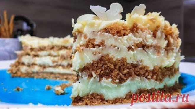 БЕЗ ДУХОВКИ и ПЕЧЕНЬЯ! Торт Пломбир - вкус детства.
