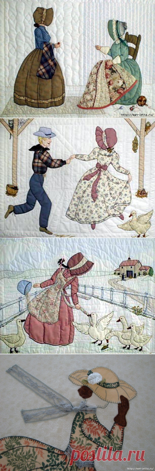 Схемы для потрясающих аппликаций по ткани.