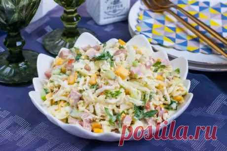 20 оригинальных салатов с копченой курицей и кукурузой