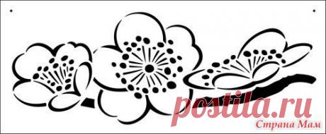 Цветочные трафареты для творчества. - Клуб рукоделия - Страна Мам