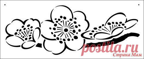 Цветочные трафареты для творчества. - Клуб рукоделия - Страна Мам