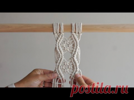 DIY Beginner Macrame Tutorial: Diamond Pattern with a Twist!