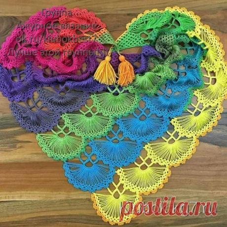 Шаль крючком | Клубок