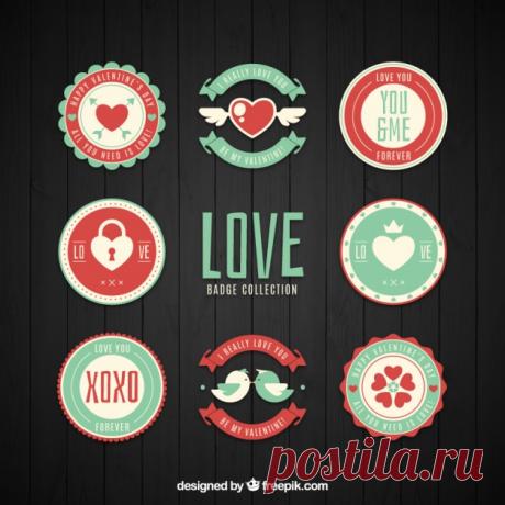 Набор наклеек Валентина в стиле ретро Более миллиона свободных векторов, PSD, фотографии и бесплатные иконки. Эксклюзивные халявы и все графические ресурсы, которые необходимые для ваших проектов