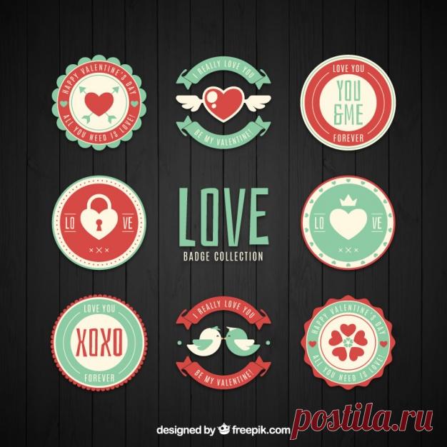 Набор наклеек Валентина в стиле ретро Более миллиона свободных векторов, PSD, фотографии и бесплатные иконки. Эксклюзивные халявы и все графические ресурсы, которые необходимые для ваших проектов