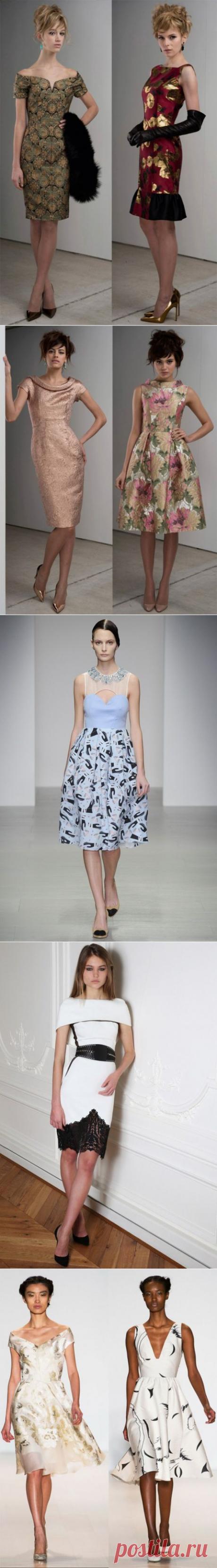 (+1) тема - Коктейльные платья осень-зима 2014-2015 | Мода