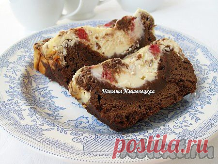 Шоколадный пирог с творогом и малиной (рецепт с фото) | RUtxt.ru
