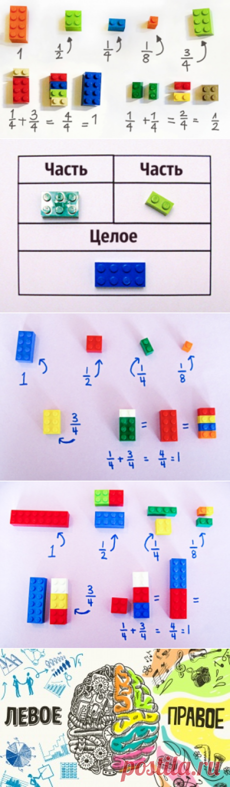 Как объяснить ребенку математику на кубиках Lego