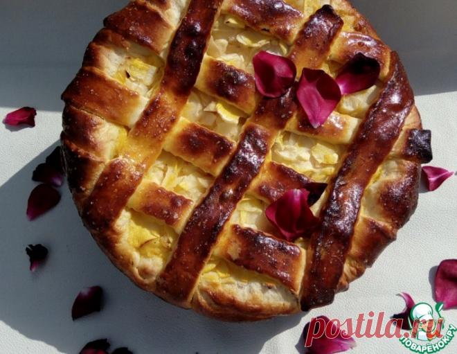 Яблочный пирог со сметанным кремом – кулинарный рецепт