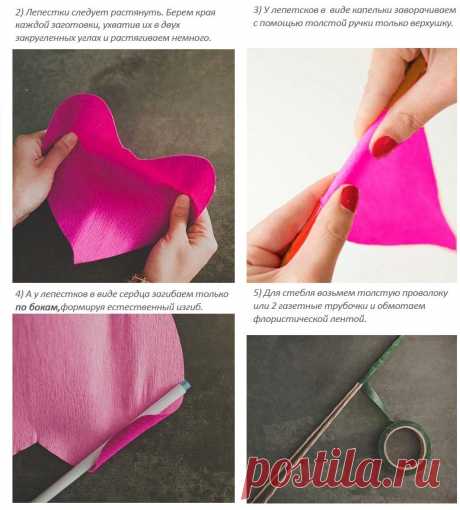 Гигантские розы: мастер-класс — Сделай сам, идеи для творчества - DIY Ideas