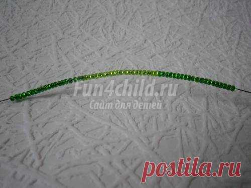 Голубая роза из бисера к 8 Марта. Часть вторая. Мастер класс с пошаговым фото