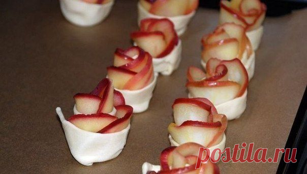 Розы из яблок - Простые рецепты Овкусе.ру