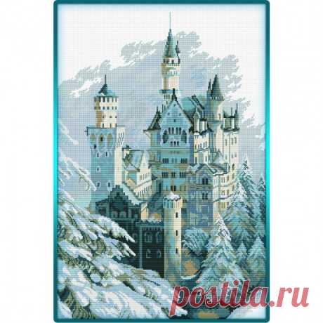 Зимний замок крестом "Castle in Winter"