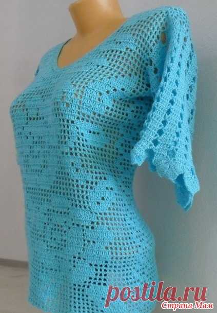 . Филейная кофточка 