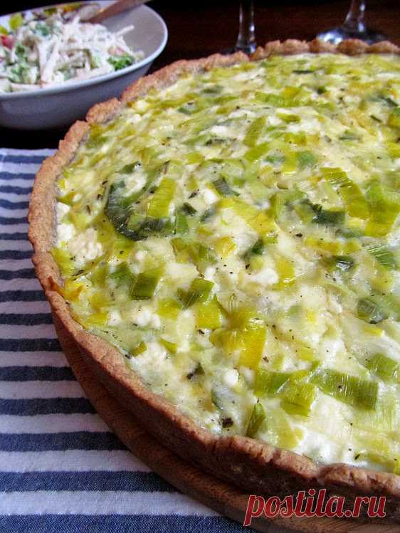 Постигая искусство кулинарии... : Пирог с творогом, брынзой и луком-пореем (от Юлии Высоцкой)