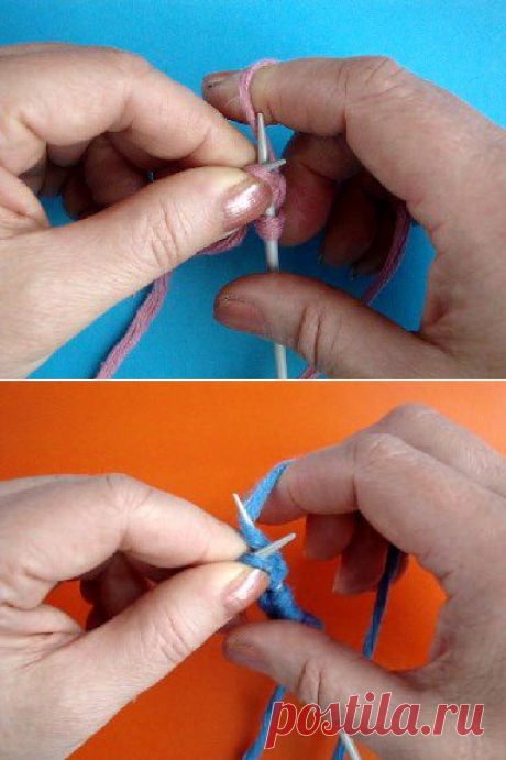 Начинаем вязать – Видео уроки вязания » Вязание спицами – Урок №28 – “Английский метод вязания лицевой петли за переднюю стенку петли”