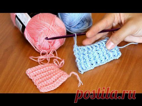 РЕЗИНКА КРЮЧКОМ. Способы вязания - YouTube