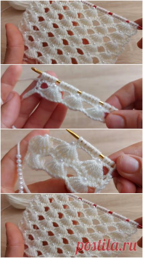 Вязаное одеяло С Жемчугом - ilove-вязание крючком