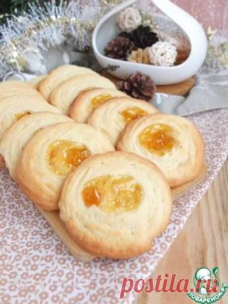 Ванильное печенье с джемом – кулинарный рецепт