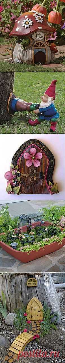 Gardening: Fairy Gardens в Pinterest