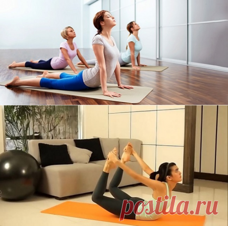 Растягивающие асаны для похудения.