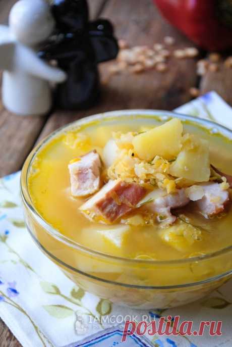 Гороховый суп с копченой курицей