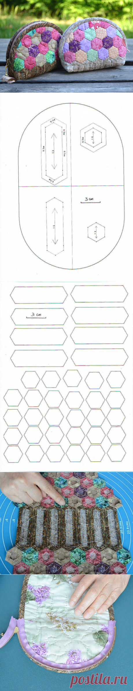 Hexagon Patchwork Purse Tutorial ~