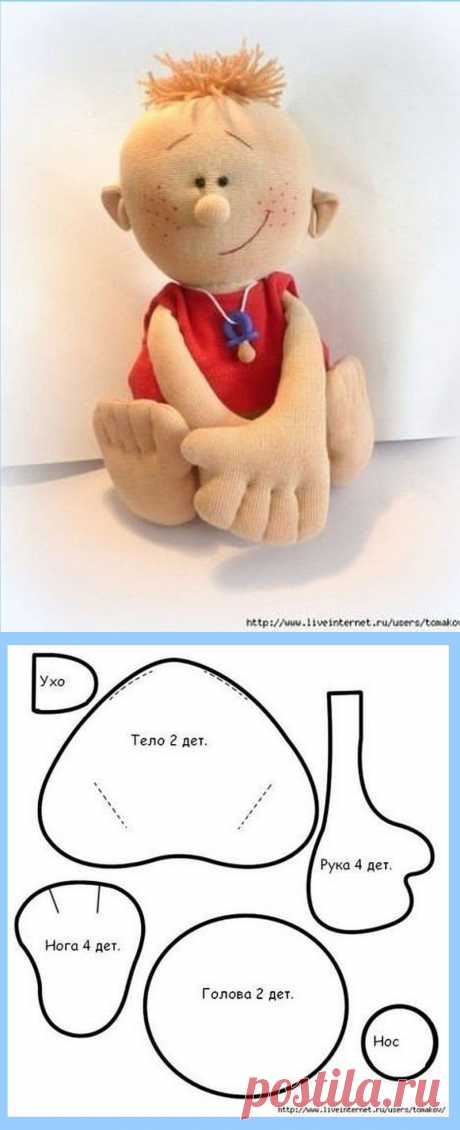 cute n easy boy doll - no instructions, just a picture*