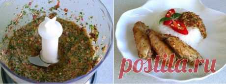 Ароматные куриные крылья в пикантном соусе пири-пири 


Ооочень вкусно!









Ингредиенты:
куриные крылышки — 10 штукбелый винный уксус — 2 ст.л.чили-перец — 1 штукакрасный лук — 1 головкасоль, черный молотый перецрастительное масло — 2 ст.л. + для с…