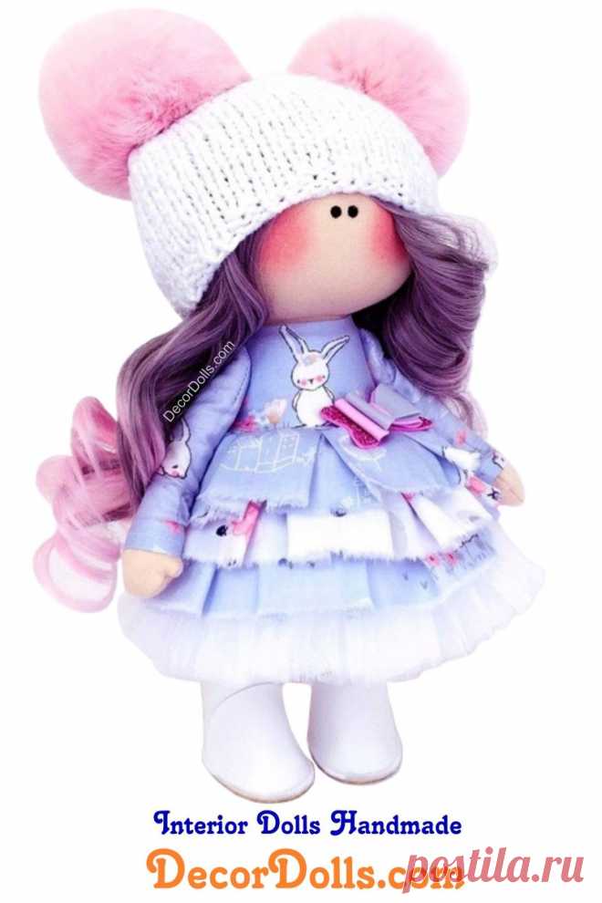 Handmade Tilda Doll, Nursery Art Doll, Winter Love Gift, Interior Decor Doll by Irina S Hello, dear visitors!This is handmade cloth doll created by Master Irina S (Krasnodar, Russia).  Doll is made BY ORDER. Order production time is 5 - 7 days. FREE SHIPPING TO ANY COUNTRYDoll is 28 cm (11.02 inch) tall and made of only quality materials.You can find them in our shop searching by artist name, stated in th