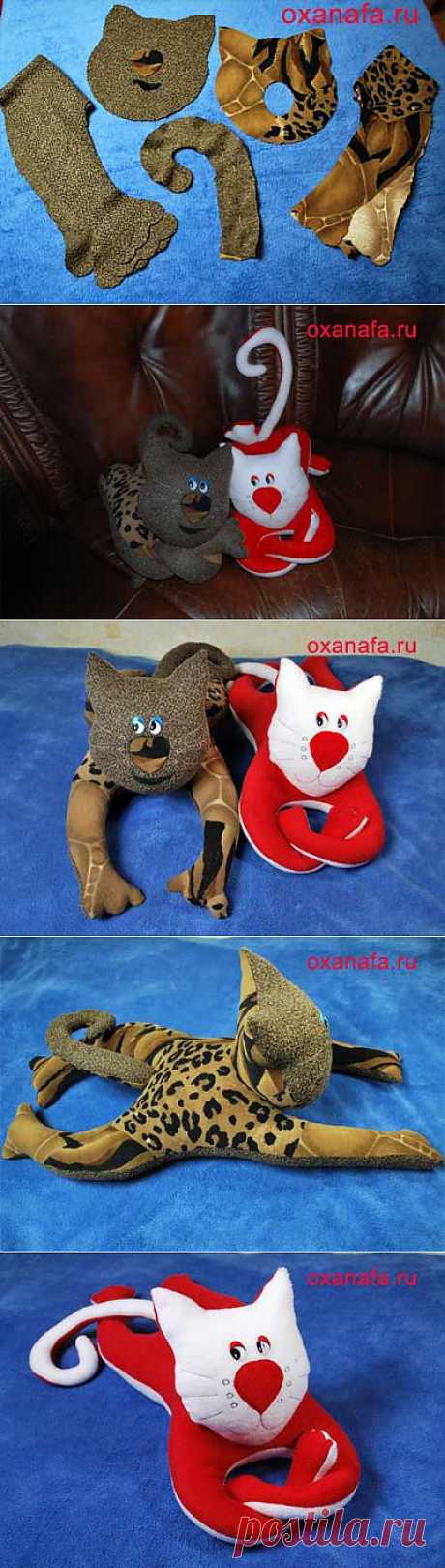 Мягкая игрушка кота своими руками. » Рукоделие своими руками.
