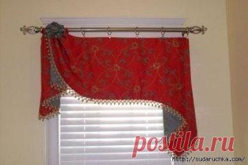 Идеи для ламбрекенов и выкройки.