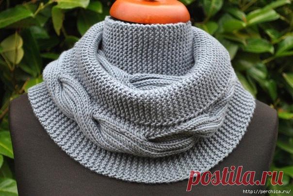 КАК СВЯЗАТЬ ШИКАРНЫЙ СНУД

Пряжа: 5 моточков Lang Yarns Merino+ Superwash 100% мерино, 90 м/50 г. Спицы 5,0.

Набрать на бросовую нить 54 п. (т.е. открытый набор) . 
1-й р.: провязать 10 п. платочной вязкой (= вязать только лиц.петлями), *2 лиц.п., 2 изн.п.**, повторить *...** 6 раз, 20 п. платочной вязкой ( прим.: кром.п. уже включены в узор, провязывать в каждом ряду лицевыми). 
2-й р.: 20 п. платочной вязкой, *2 лиц.п., 2 изн.п.**, повторять *...** 6 раз, 10 п. платочно...