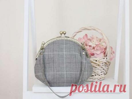 Шьем сумку с круглым пришивным фермуаром | Краше Всех