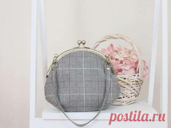 Шьем сумку с круглым пришивным фермуаром | Краше Всех