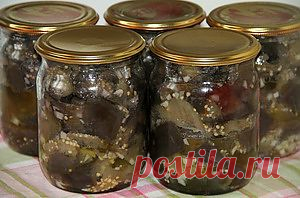 Заготовки: Баклажаны с чесноком ..