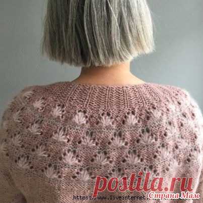 Кардиган Waterlily (Водяная лилия) by Sus Gepard. Спицы. - ВЯЗАНАЯ МОДА+ ДЛЯ НЕМОДЕЛЬНЫХ ДАМ - Страна Мам