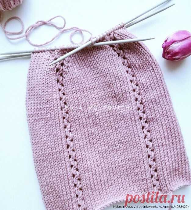 Шапочка «candy» спицами