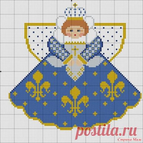 Орнамент "Maria de Medici Angel" - Бискорню и другие "кривульки" - Страна Мам