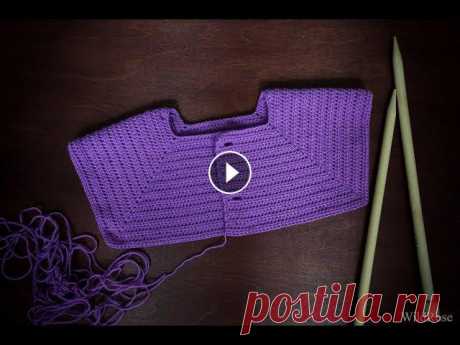 Вяжем квадратную кокетку с ростком ♥ Вяжем крючком ♥ Wild Rose ♥

шапка с отворотом для девочки