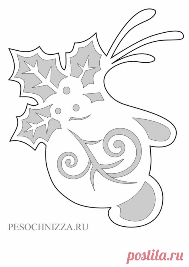 Новогодние вытынанки 2019. Год свиньи. | pesochnizza.ru