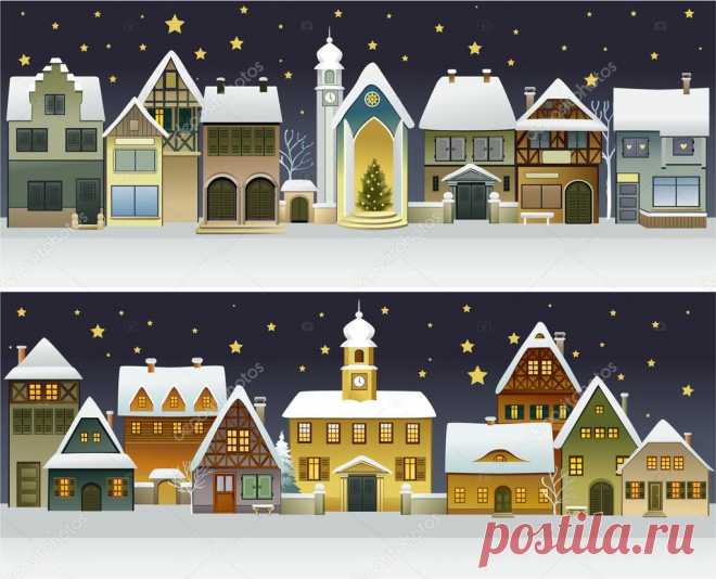 depositphotos_82457656-stock-illustration-winter-town.jpg (1023×828)
