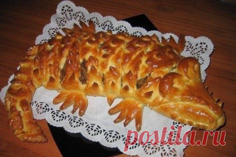Мясной пирог Крокодил🐊 / Кулинарный восторг