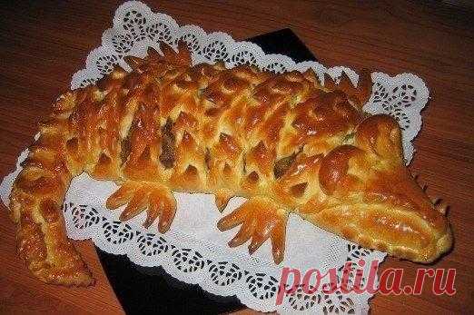 Мясной пирог Крокодил🐊 / Кулинарный восторг
