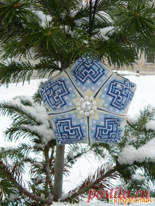 Снежинка-кривулька «Якутия» | Крестик