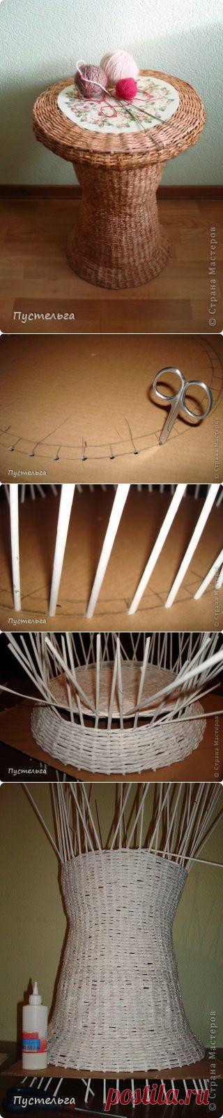 (+1) - Плетеный столик. Автор Пустельга | СДЕЛАЙ САМ!
