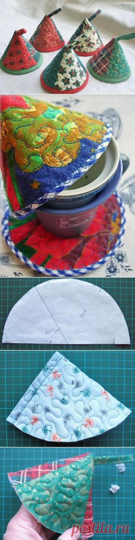 Уютные колпачки-грелки на чашку