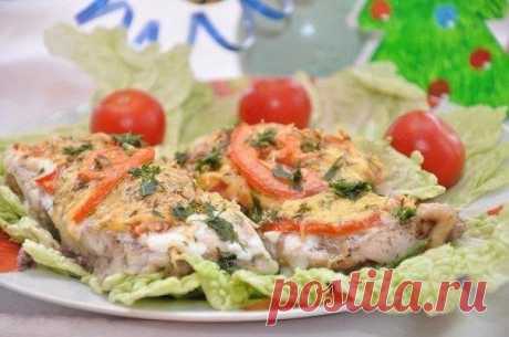 Рыбка с сыром и помидорами / Слабый пол!