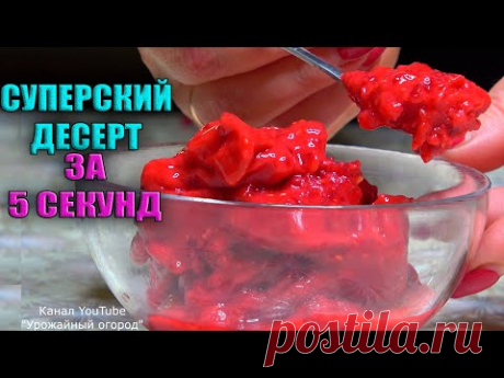 НЕВЕРОЯТНАЯ ВКУСНЯТИНА ЗА 5 СЕКУНД ИЗ ЗАМОРОЖЕННОЙ МАЛИНЫ!